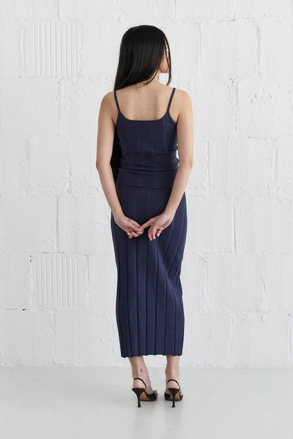 The Navy Kacey Tank - Heritage-Boutique.com