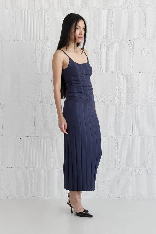 The Navy Kacey Tank - Heritage-Boutique.com
