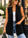 The Tribeca Longline Knit Vest - Heritage-Boutique.com