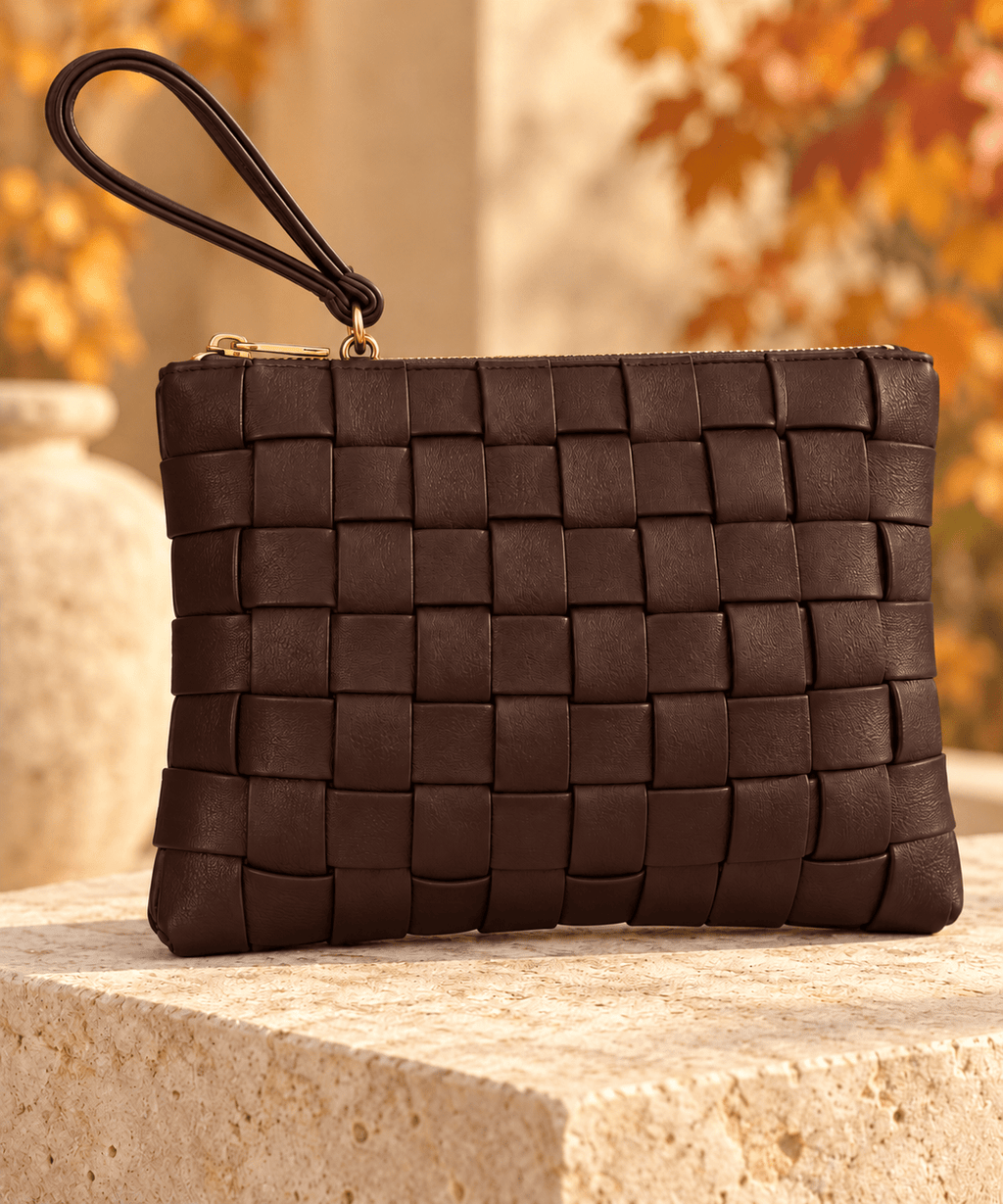The Verona Woven Crossbody Clutch - Heritage-Boutique.com