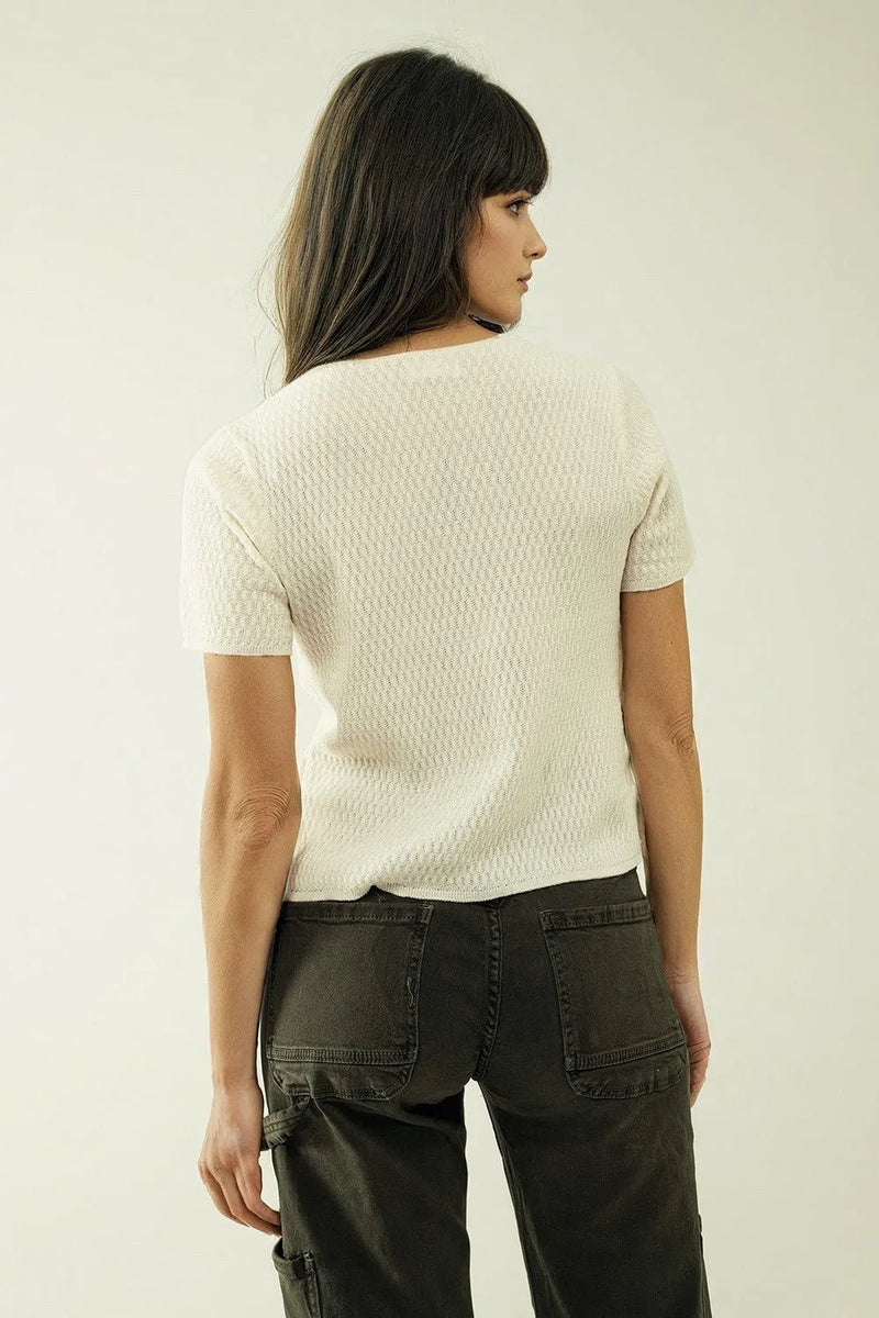 The White Lauren Sweater - Heritage-Boutique.com