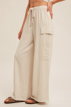 The Hampton Linen Cargo Pant