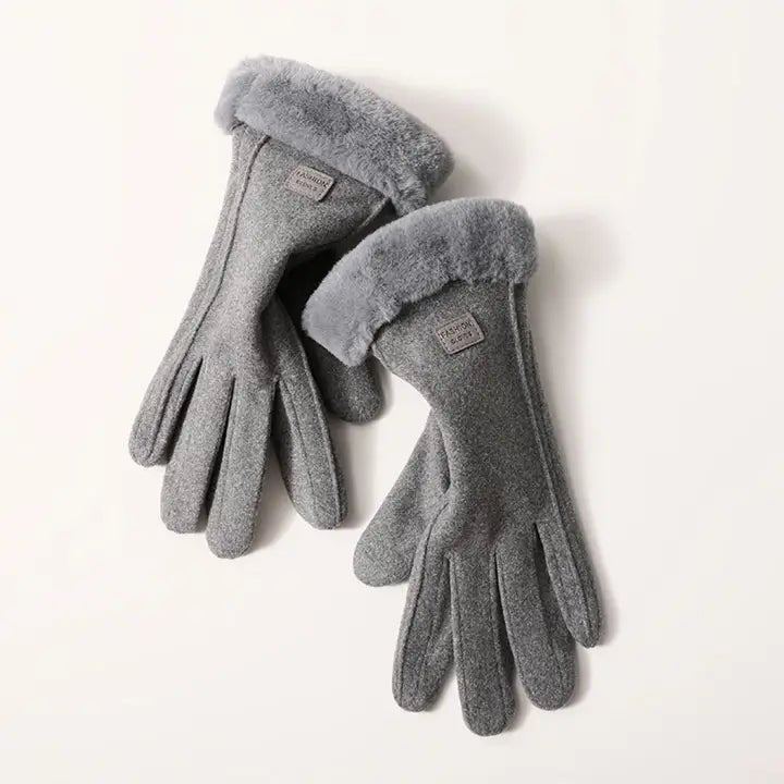 Thermal Windproof Gloves with Fleece Lining - Heritage - Boutique.com