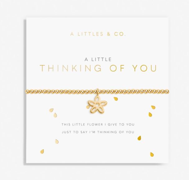 A Little Thinking Of you Gold Bracelet
