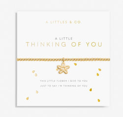 A Little Thinking Of you Gold Bracelet