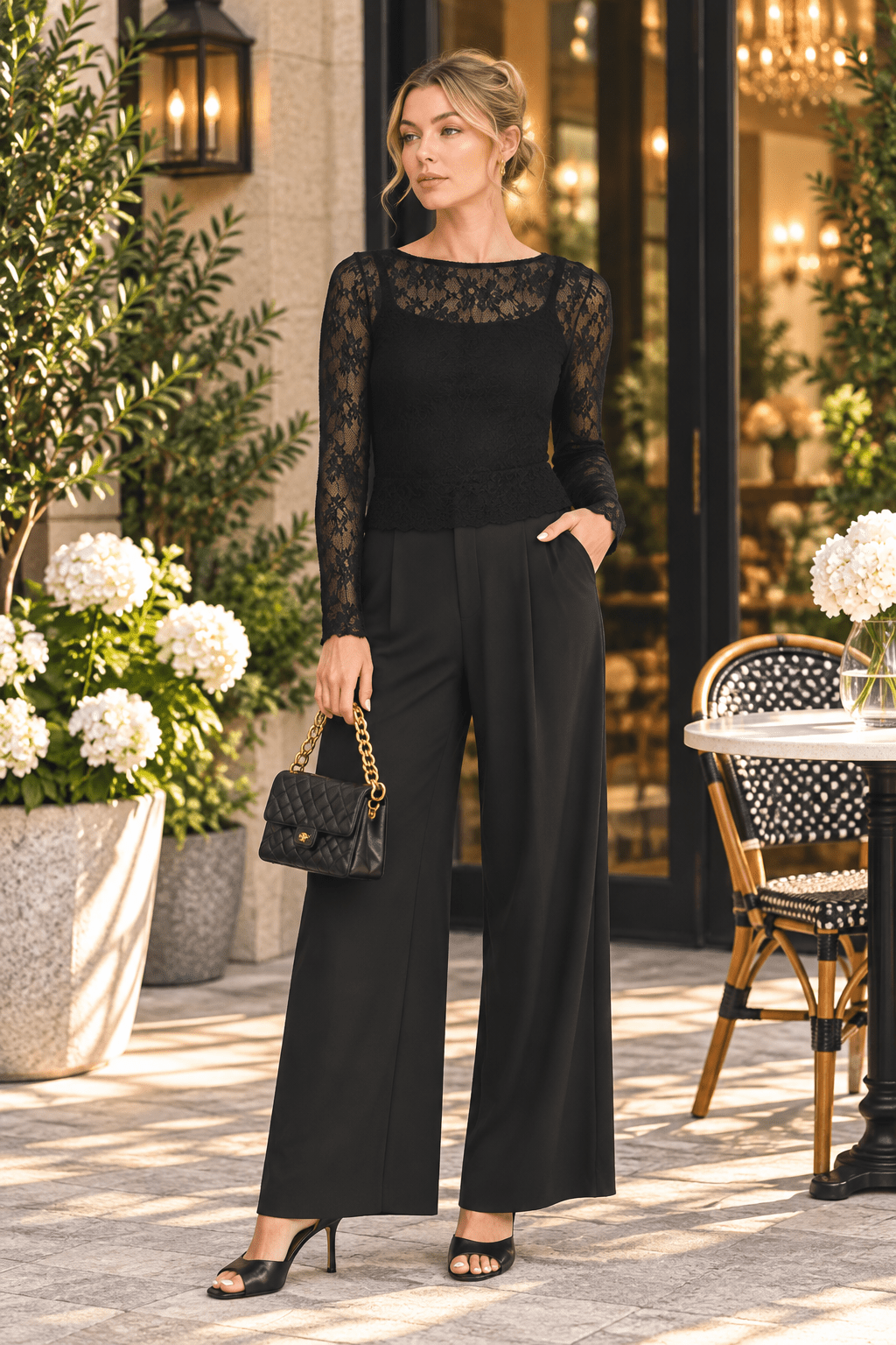 Timeless Romance Floral Lace Mesh Long Sleeve Top - Heritage-Boutique.com