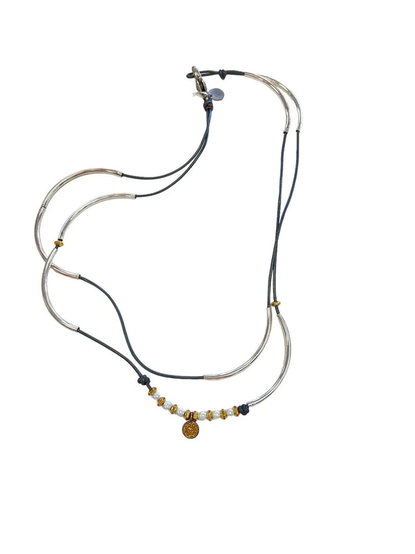 Tina Gold Druzy Crystal Wrap Bracelet/Necklace - Heritage-Boutique.com