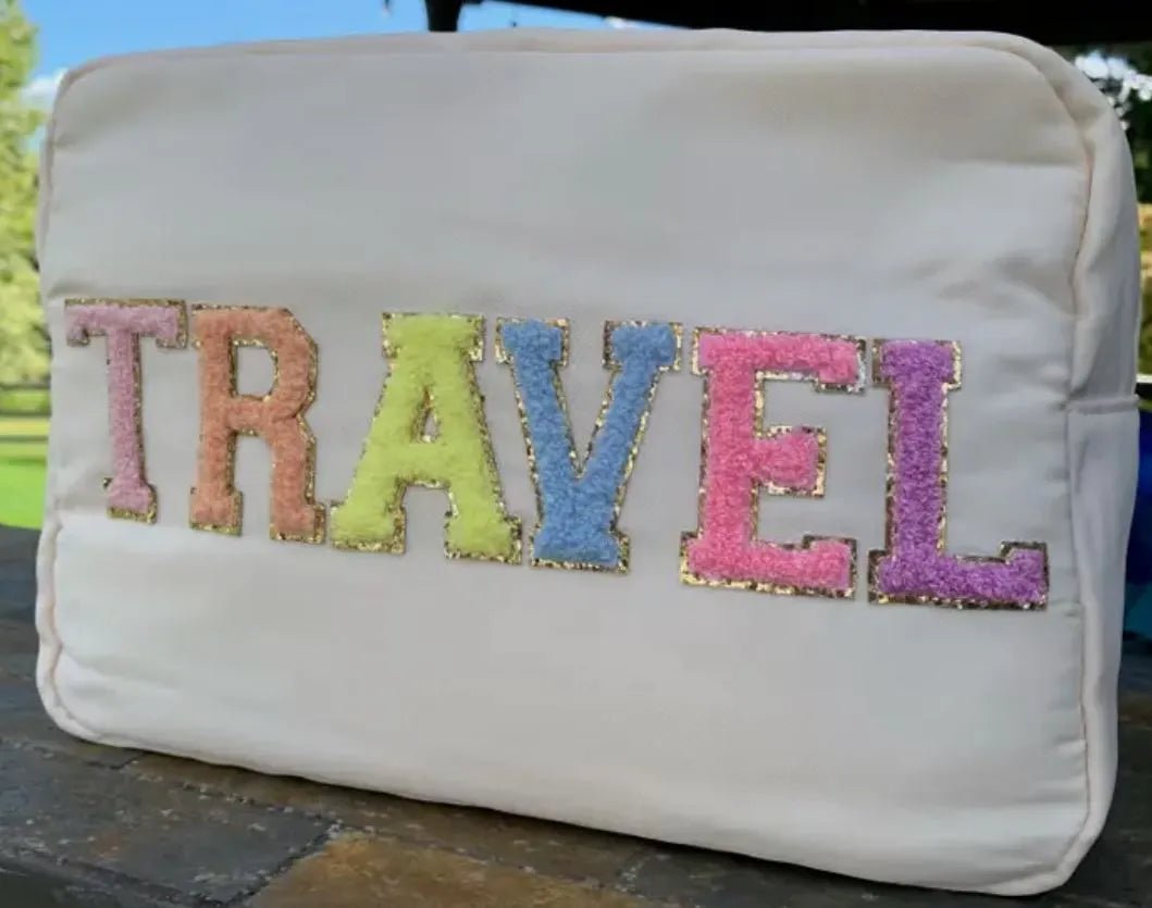 TRAVEL Nylon Varsity Pouch - Heritage - Boutique.com