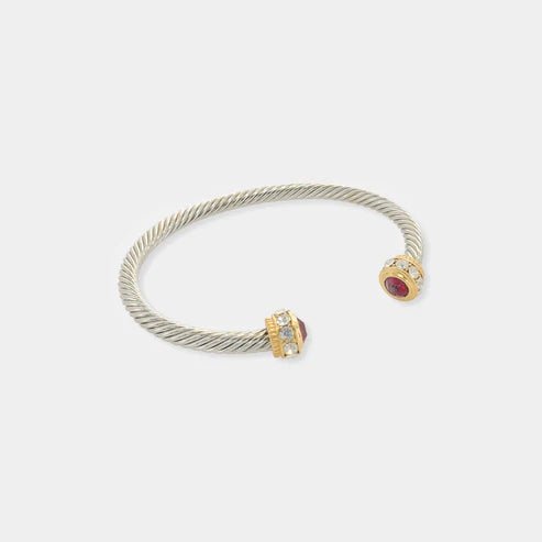 Twisted CZ Cuff Bracelet - Heritage - Boutique.com