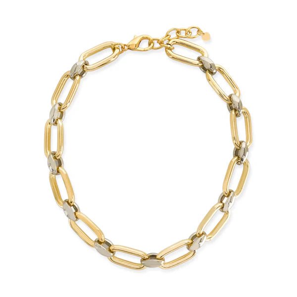 Two Tone Chain Necklace - Heritage - Boutique.com