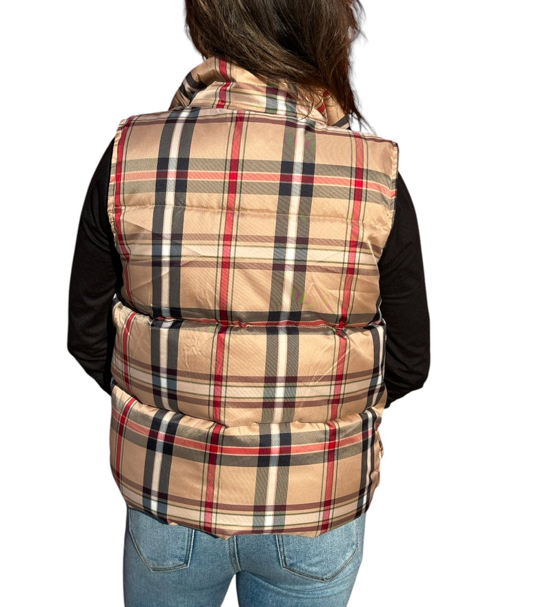 The Tartan Plaid Puffer Vest