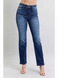 Vintage Wash Thermal Straight Jeans by Judy Blue - Heritage - Boutique.com