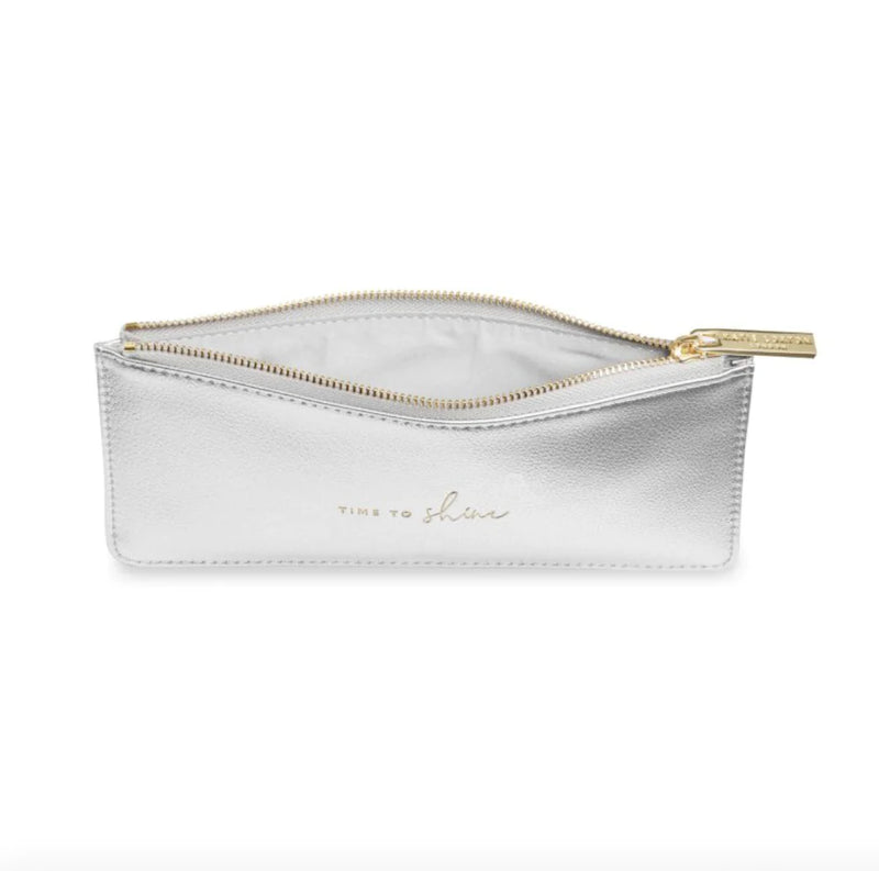 Katie Loxton Light Gray Clutch with Wallet