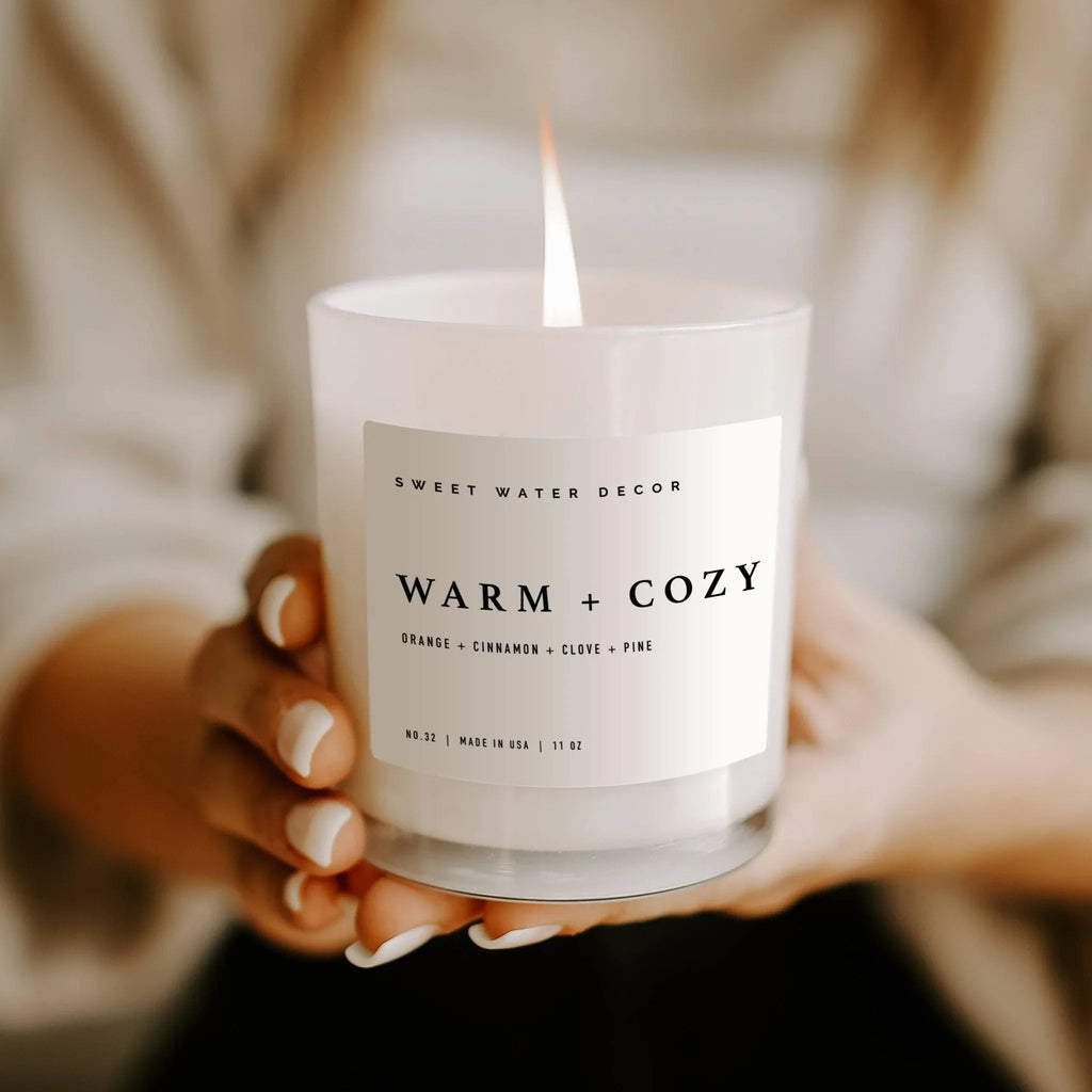 Warm and Cozy 11 oz Soy Candle - Christmas Home Decor & Gifts - Heritage - Boutique.com