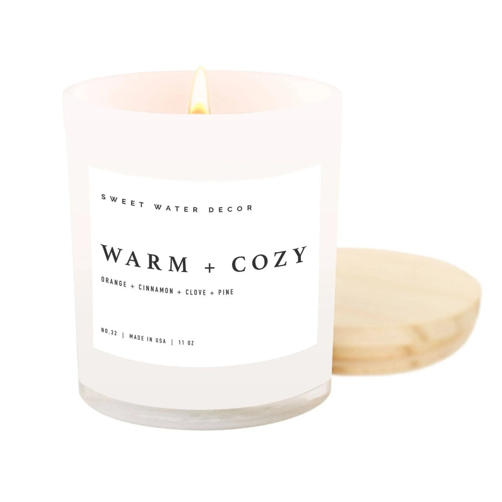 Warm and Cozy 11 oz Soy Candle - Christmas Home Decor & Gifts - Heritage - Boutique.com