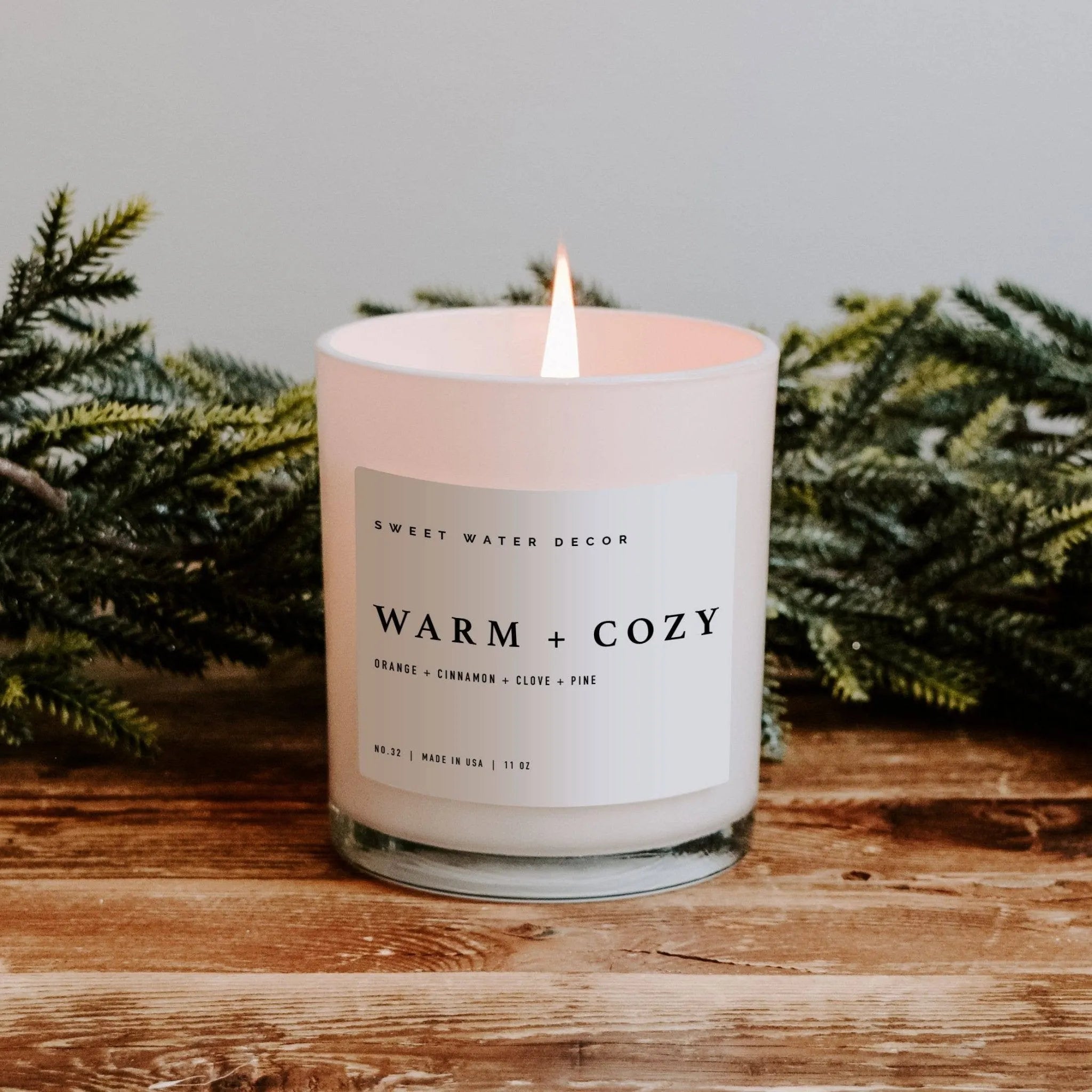 Warm and Cozy 11 oz Soy Candle - Christmas Home Decor & Gifts - Heritage - Boutique.com