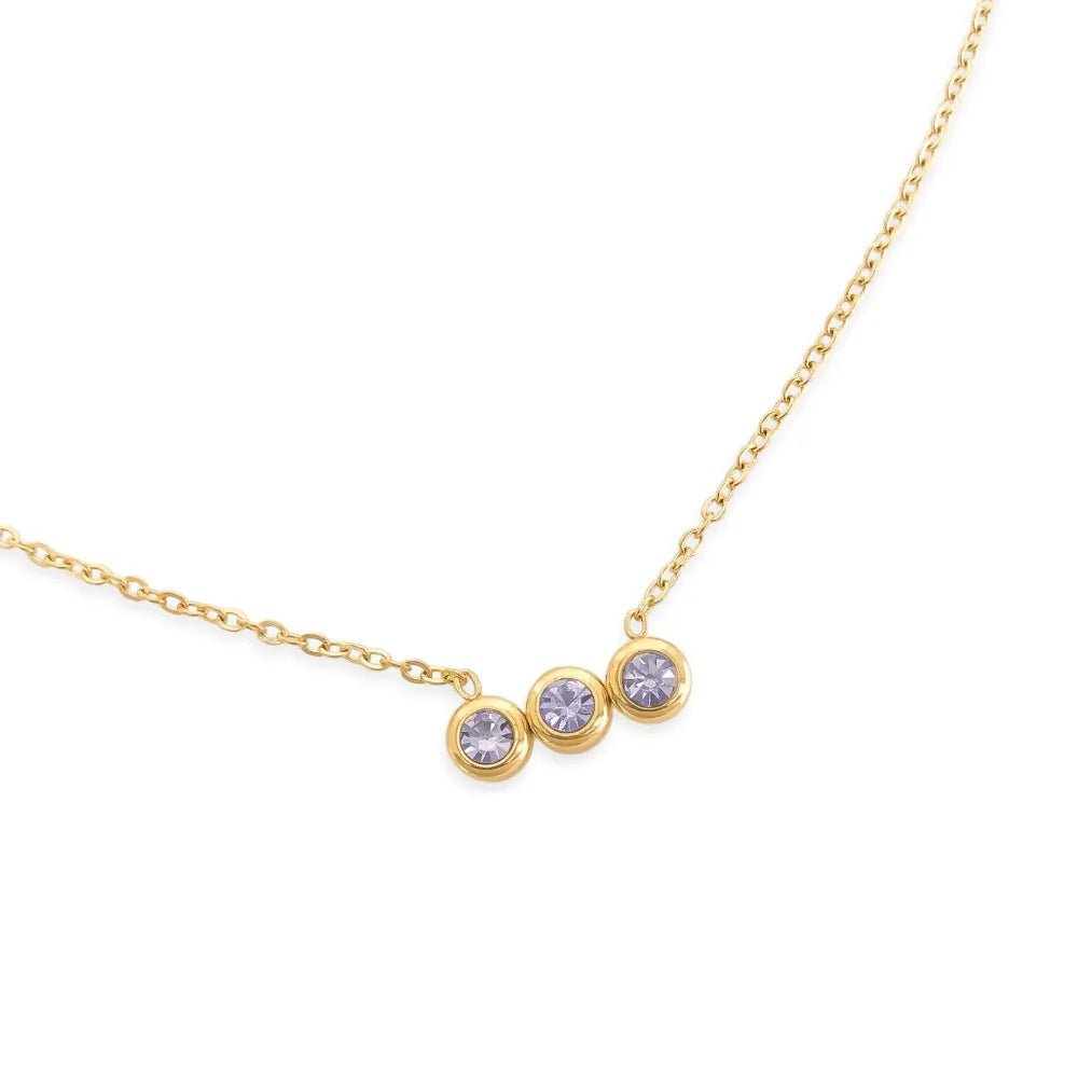 Water Resistant Birthstone Necklace Set - Heritage - Boutique.com
