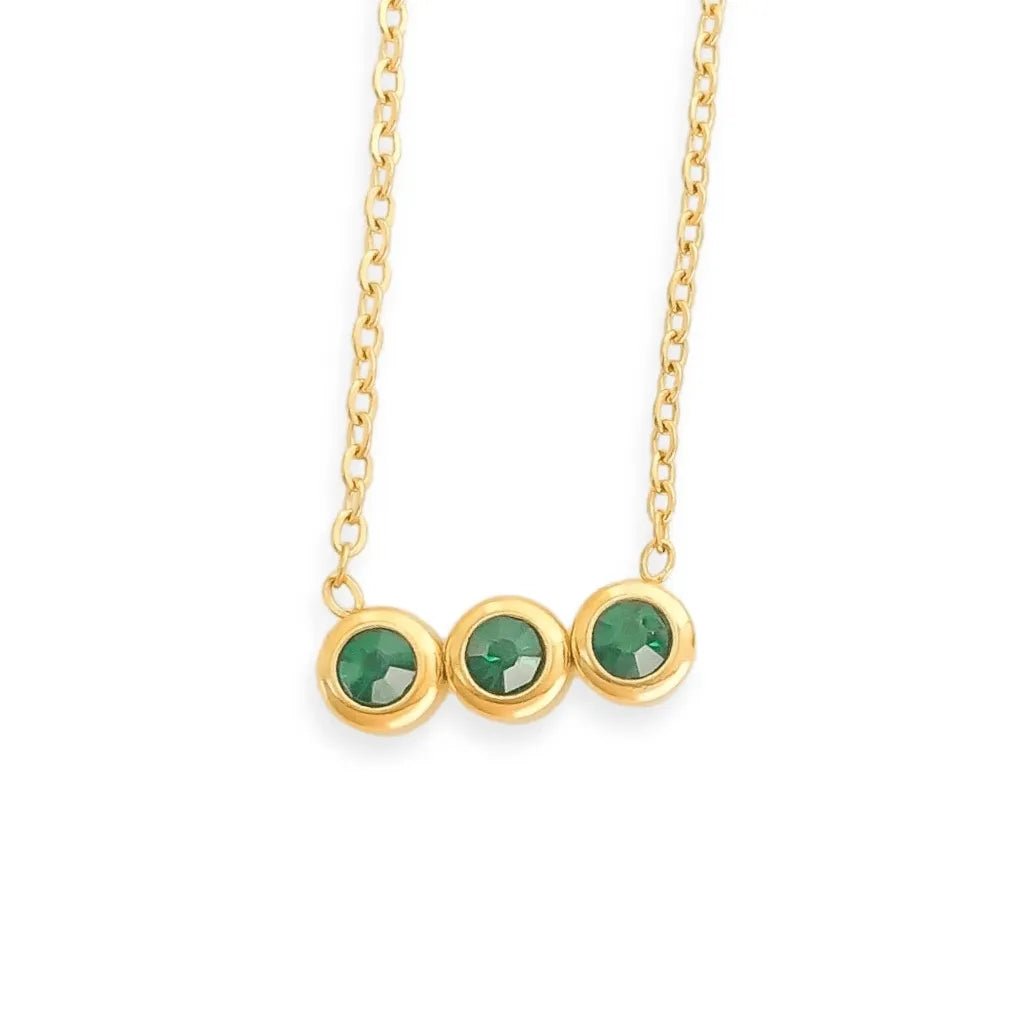 Water Resistant Birthstone Necklace Set - Heritage - Boutique.com