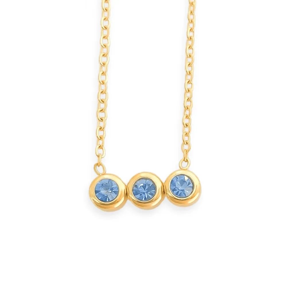 Water Resistant Birthstone Necklace Set - Heritage - Boutique.com