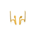 Water Resistant Gold Loop Earrings - Heritage - Boutique.com