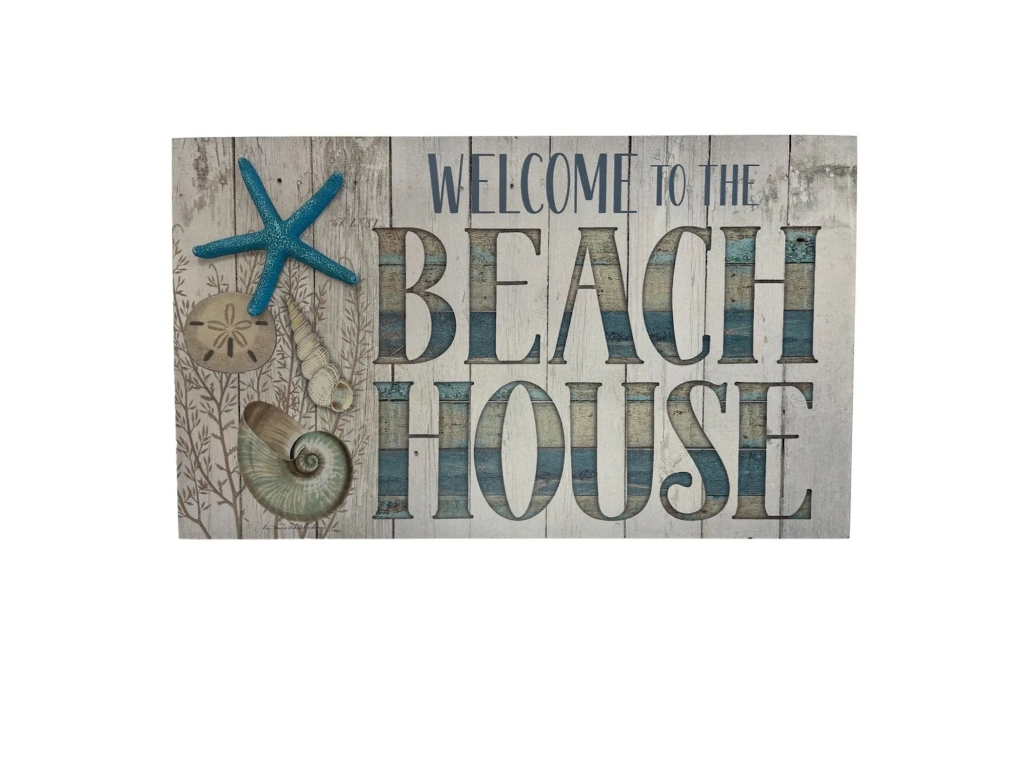 "Welcome to the Beach House" Wooden Sign - Heritage - Boutique.com