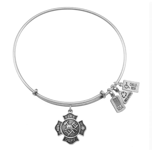 Wind and Fire "Fireman's Shield" Bracelet - Heritage-Boutique.com
