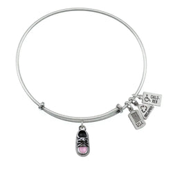 Wind and Fire Pink Baby Shoe Bracelet - Heritage-Boutique.com