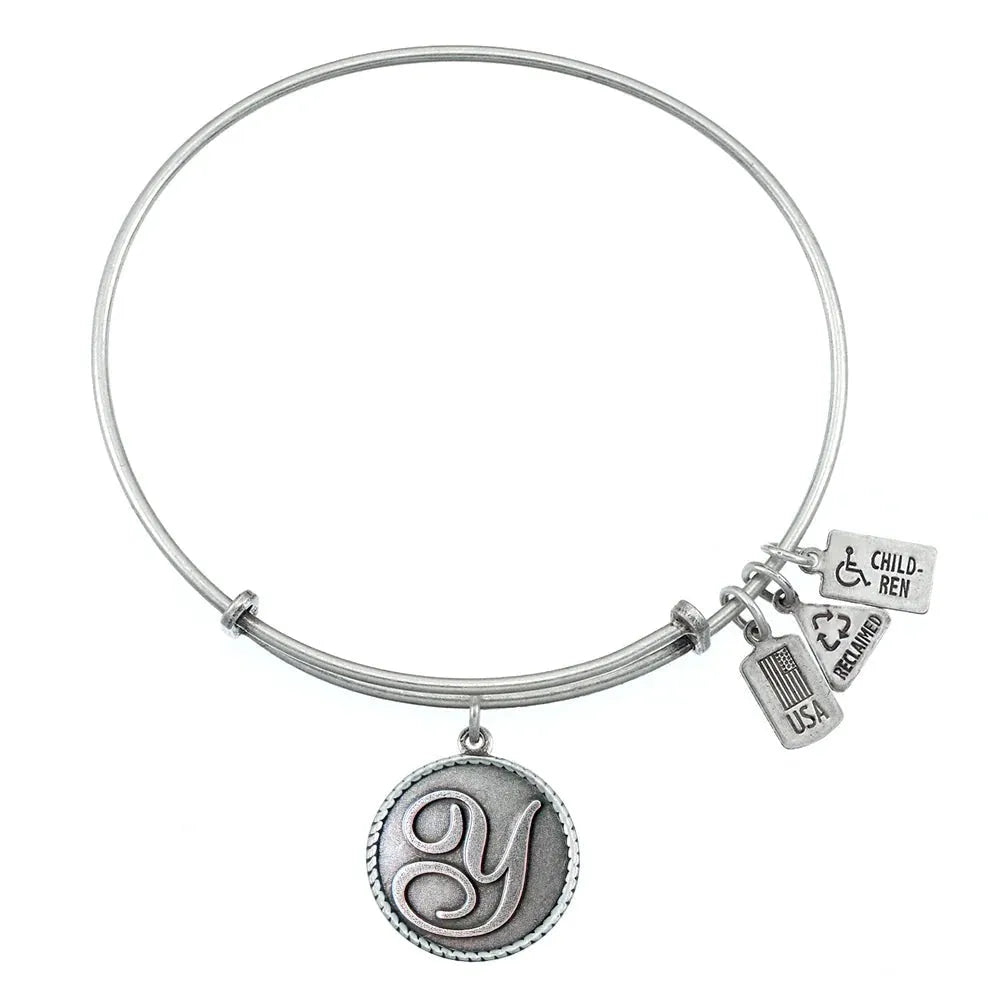 Wind and Fire Silver "Love Letters" Initial Bracelet - Heritage - Boutique.com