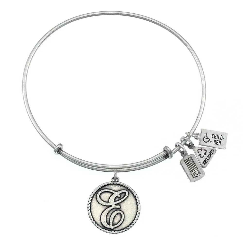 Wind and Fire Silver "Love Letters" Initial Bracelet - Heritage - Boutique.com