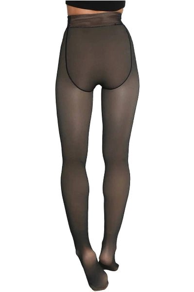 Women's Sheer Fleece Lined Pantyhose Tights - Heritage - Boutique.com