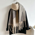 Wool Colorblock Scarf/Shawl - Heritage - Boutique.com