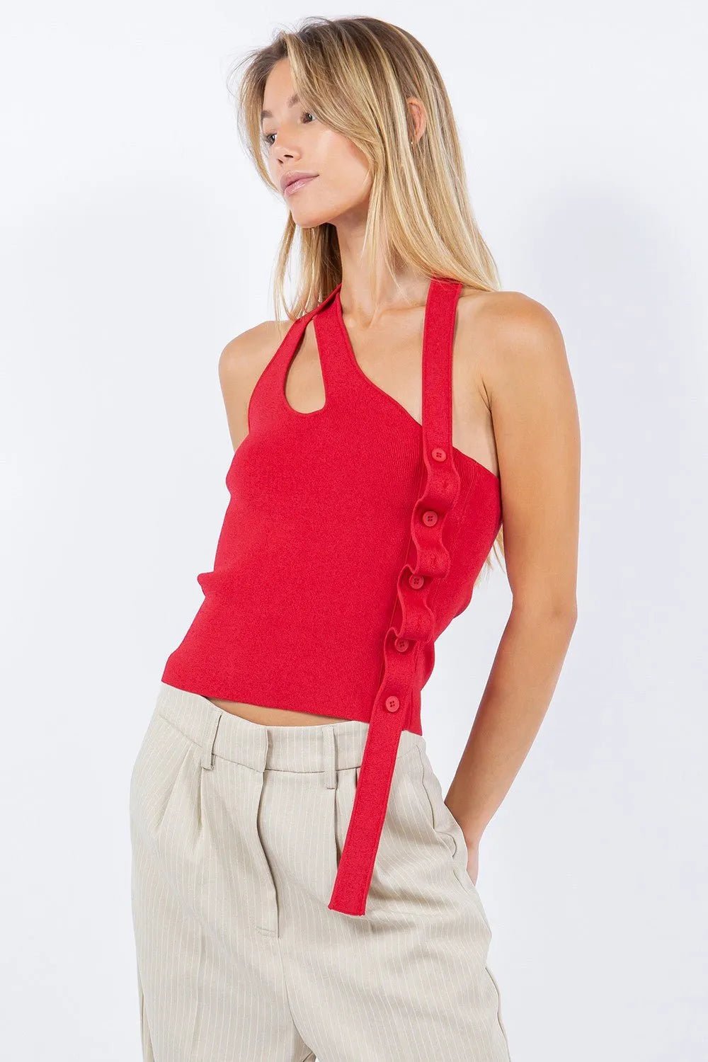 Wrapped Up Like A Bow with Side Button Detail - Heritage - Boutique.com