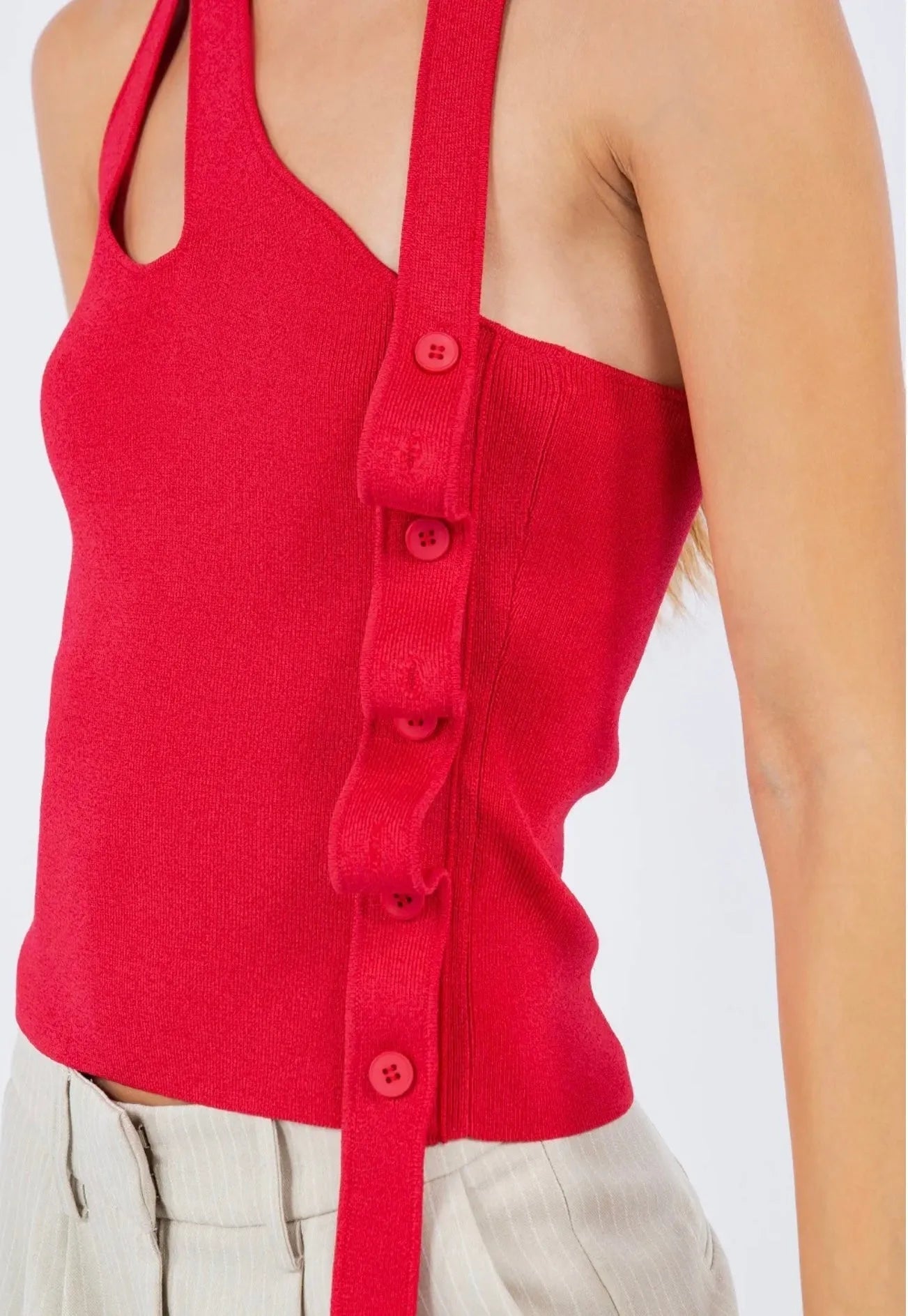 Wrapped Up Like A Bow with Side Button Detail - Heritage - Boutique.com