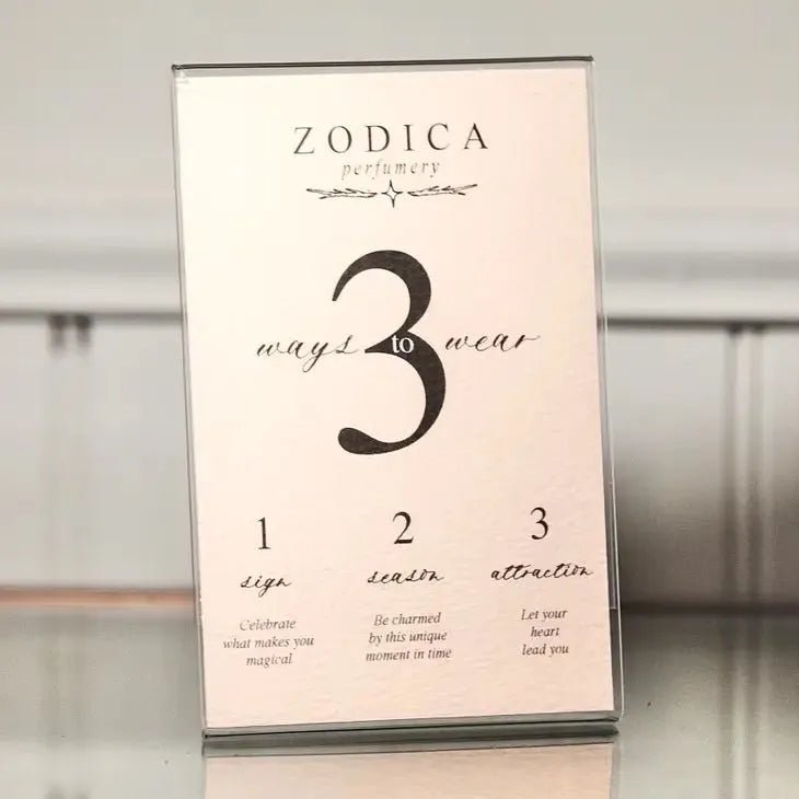 Zodiac Perfumette Card - Zodica Perfumery - Heritage - Boutique.com