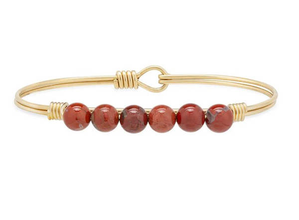 Luca and Danni Red Jasper Energy Stone (Self-Confidence) Bracelet