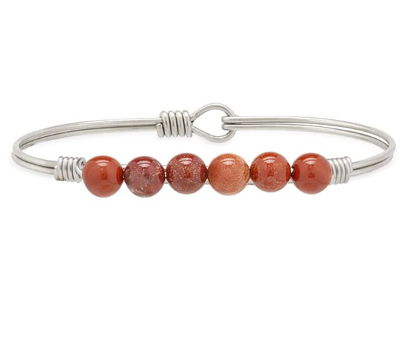 Luca and Danni Red Jasper Energy Stone (Self-Confidence) Bracelet