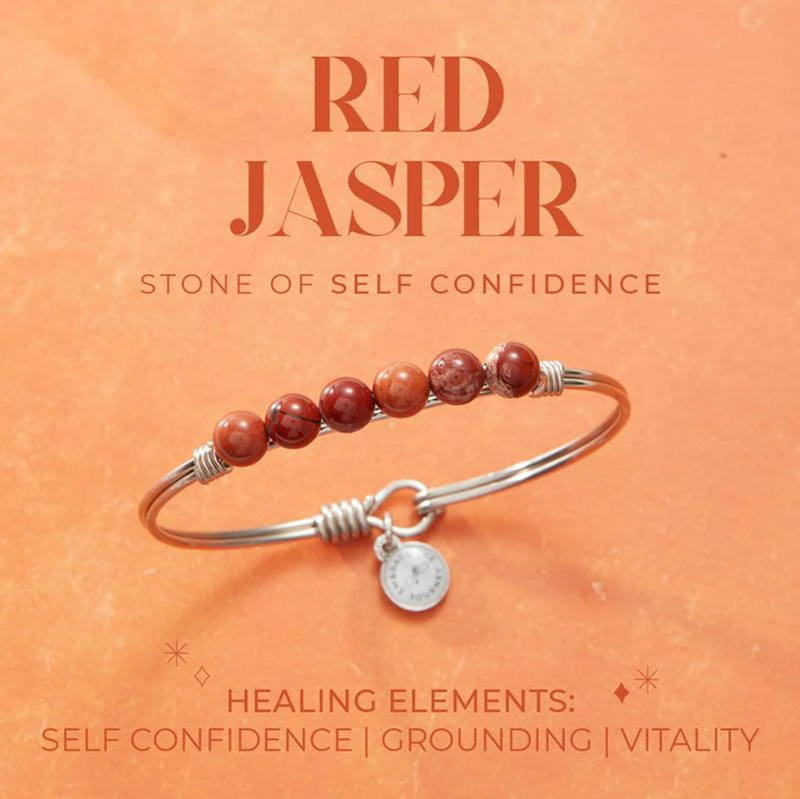 Luca and Danni Red Jasper Energy Stone (Self-Confidence) Bracelet