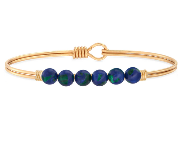 Luca and Danni Azure Energy Stone (Protection) Bracelet