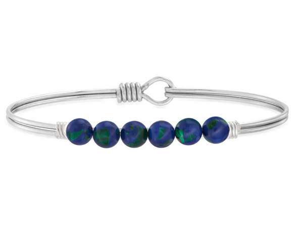 Luca and Danni Azure Energy Stone (Protection) Bracelet