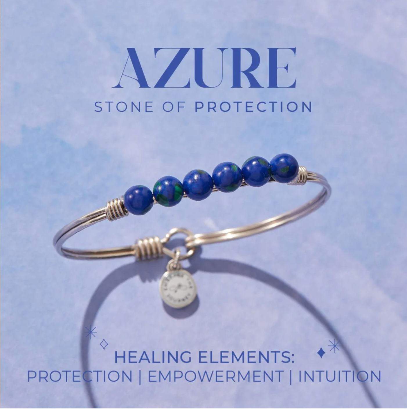 Luca and Danni Azure Energy Stone (Protection) Bracelet