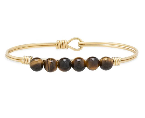 Luca and Danni Tiger's Eye Energy Stone (Focus) Bracelet