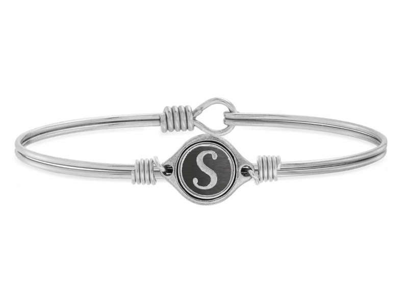 Luca and Danni Silver "Leave Your Stamp" Initial Bracelet