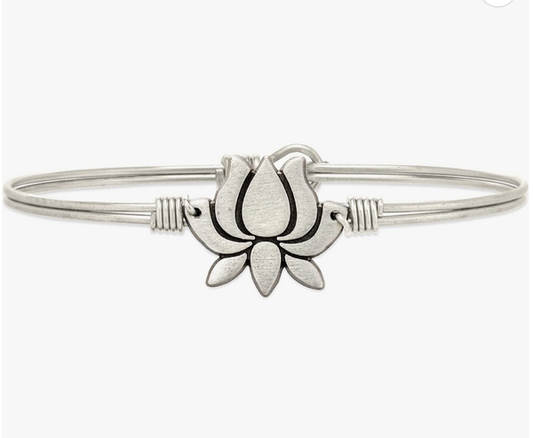 Luca and Danni Silver Lotus Bracelet