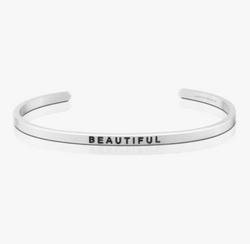 Mantra Band "Beautiful" in Silver