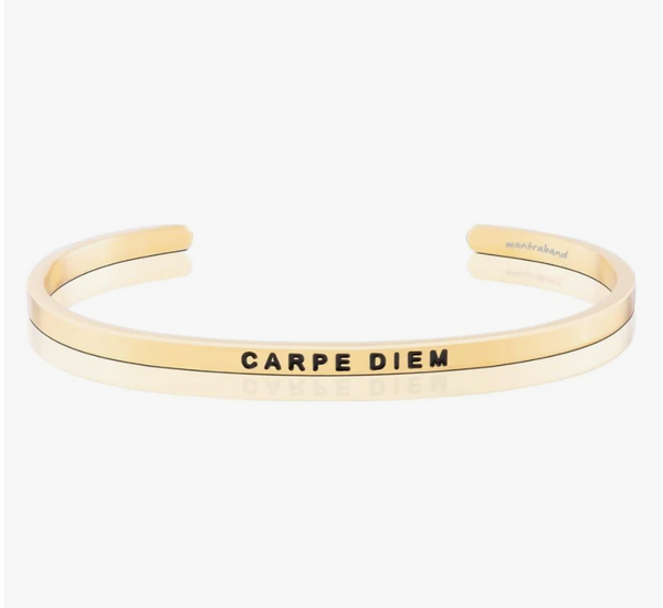 Mantra Band "Carpe Diem" in Gold