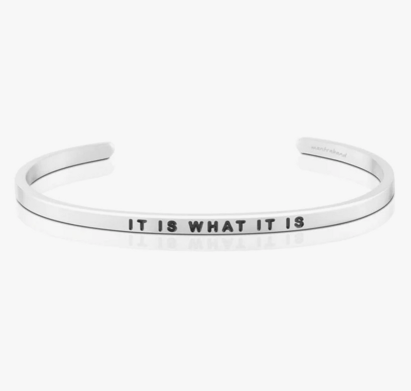 Mantra Band "It Is What It Is" in Silver
