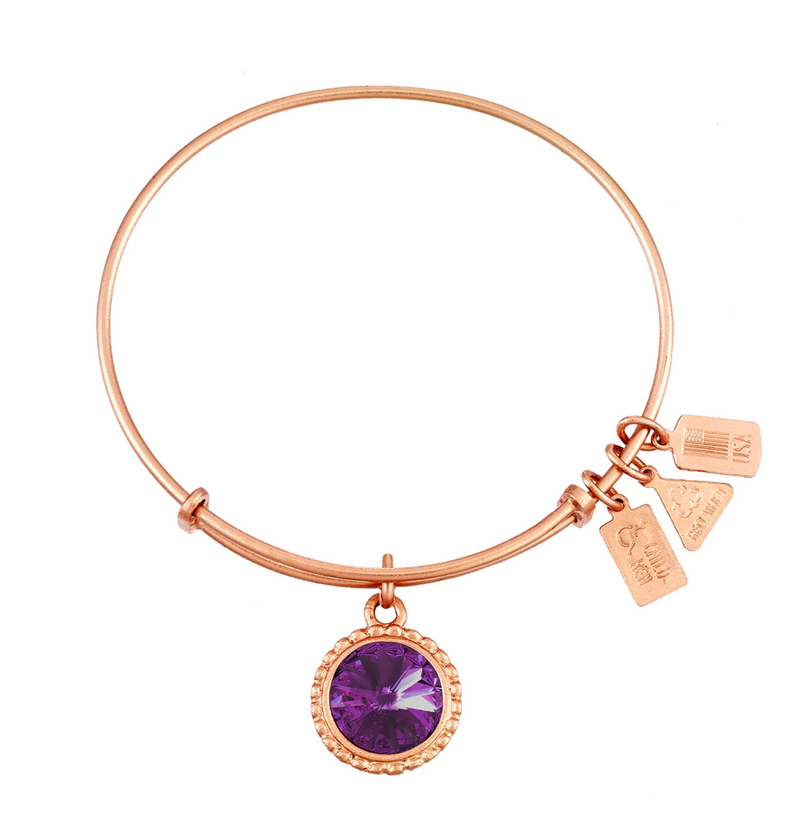 Wind and Fire Rose Gold Birthstone Bracelet