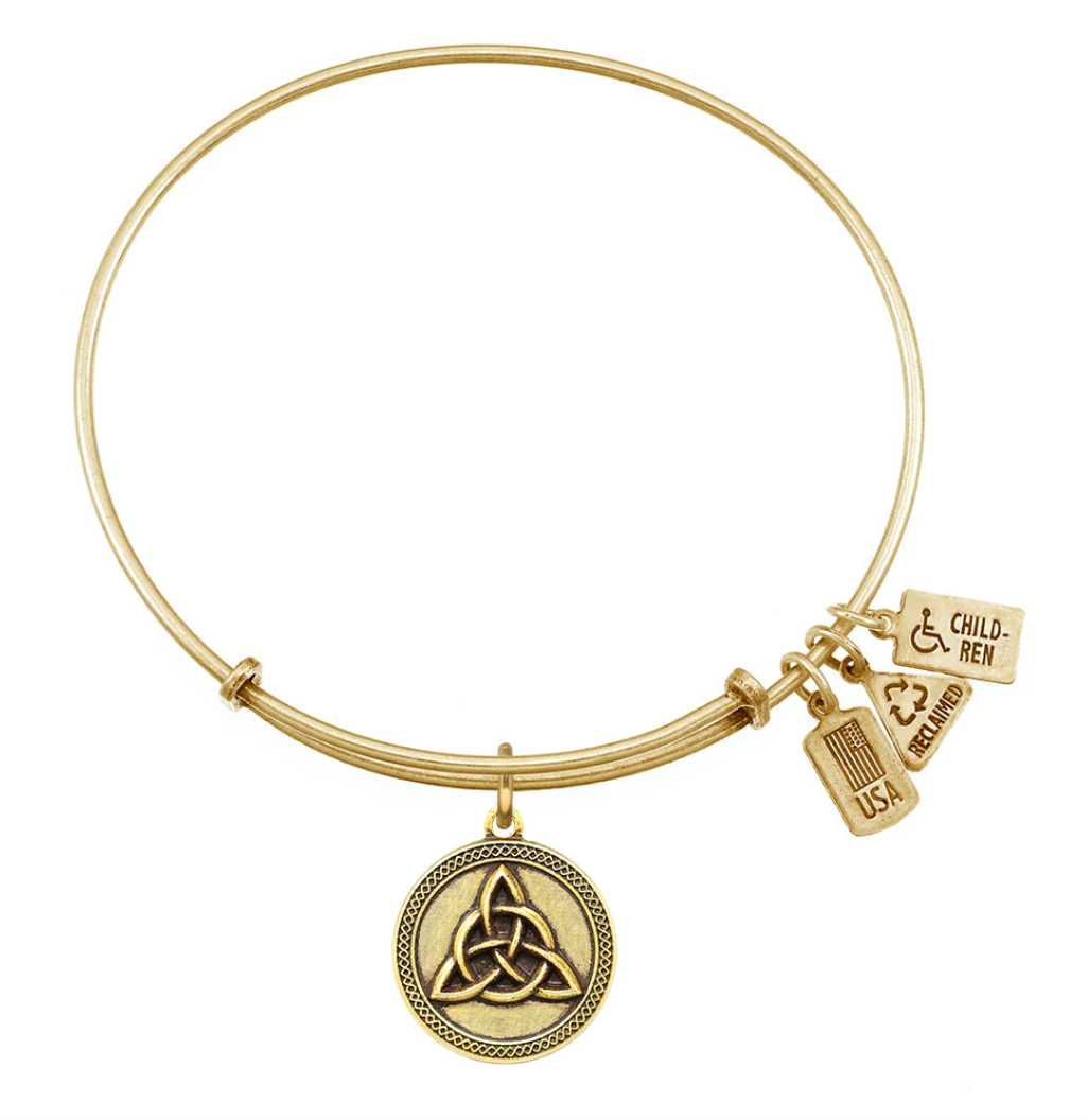 Wind and Fire Gold "Triquetra" Bracelet
