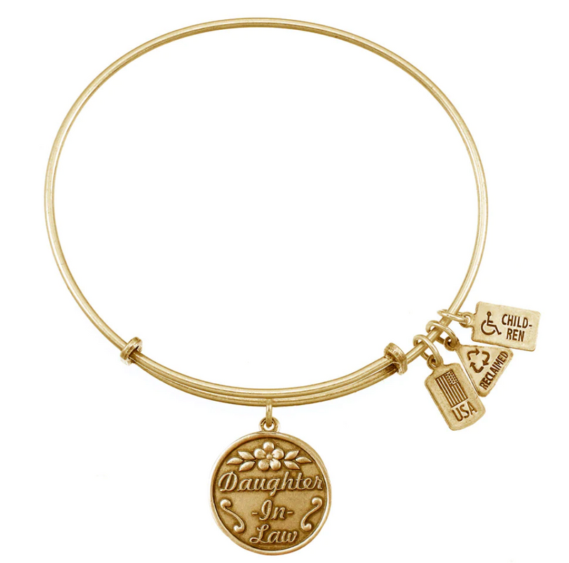 Wind and Fire Gold "Daughter-in-Law" Bracelet