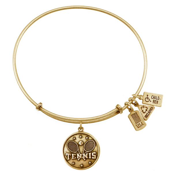 Wind and Fire Gold "Tennis Raquets" Bracelet